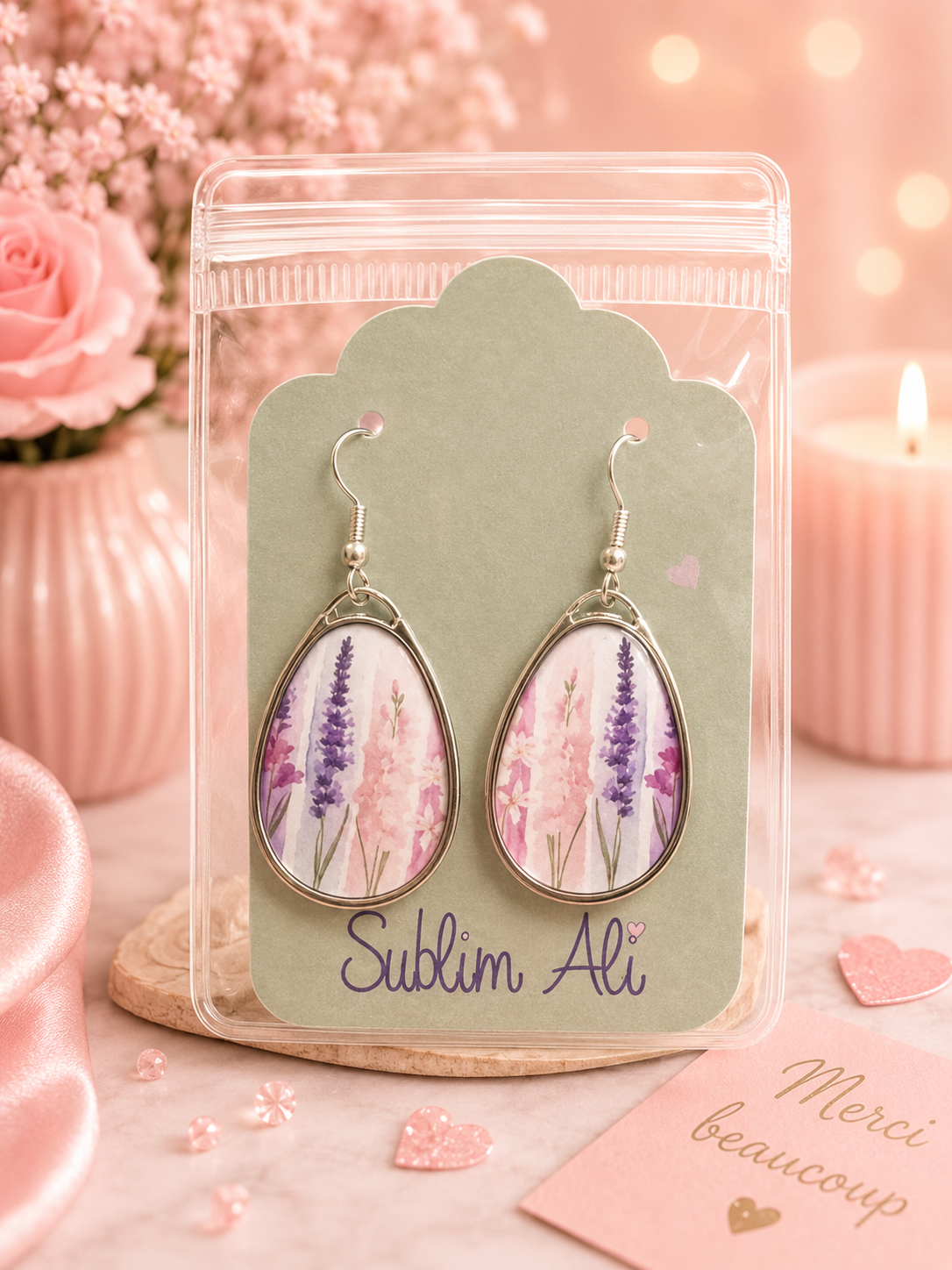 Boucles d’Oreilles Ovales Sublimables